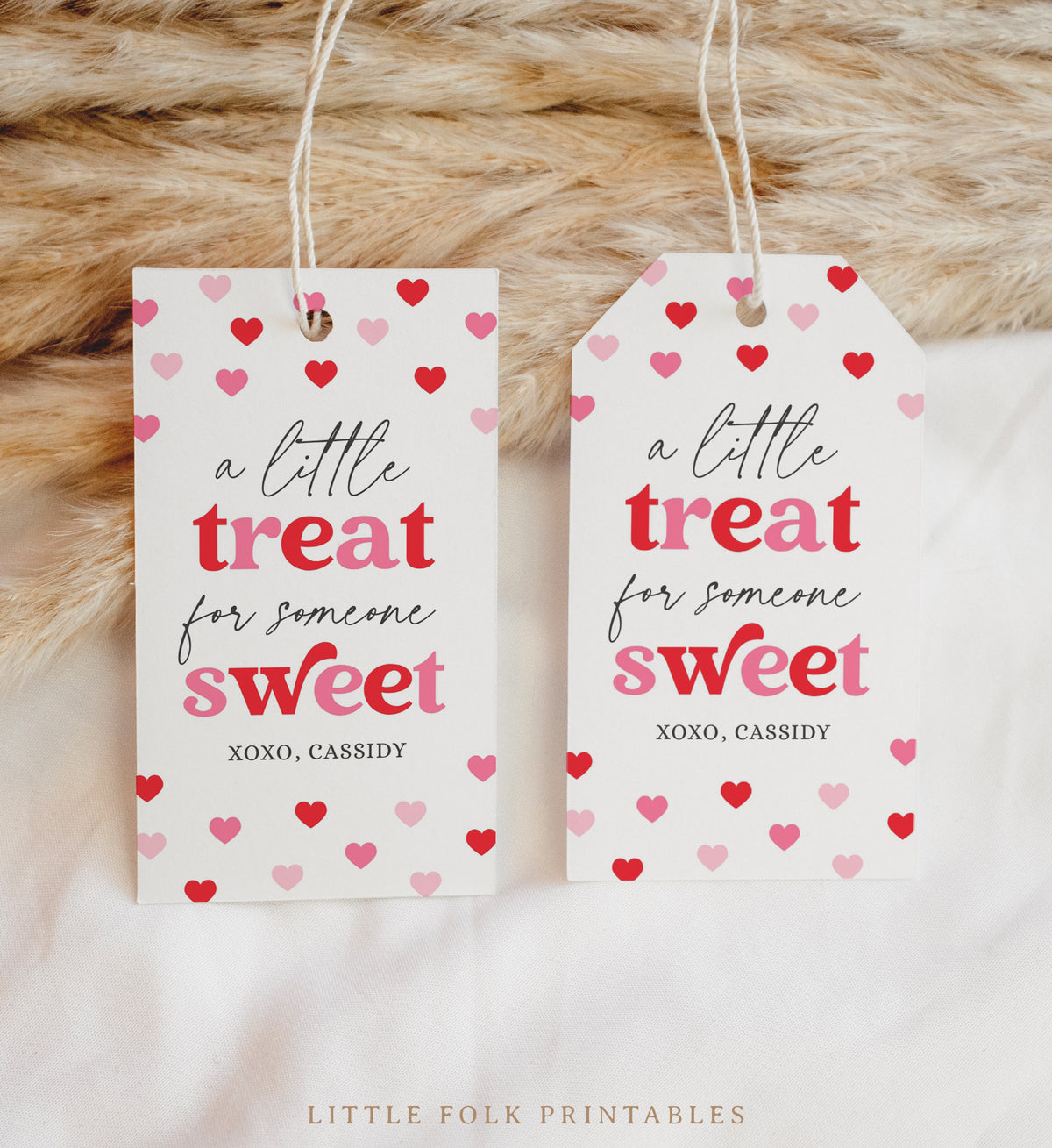 Little Treat Valentine&#39;s Tag Template