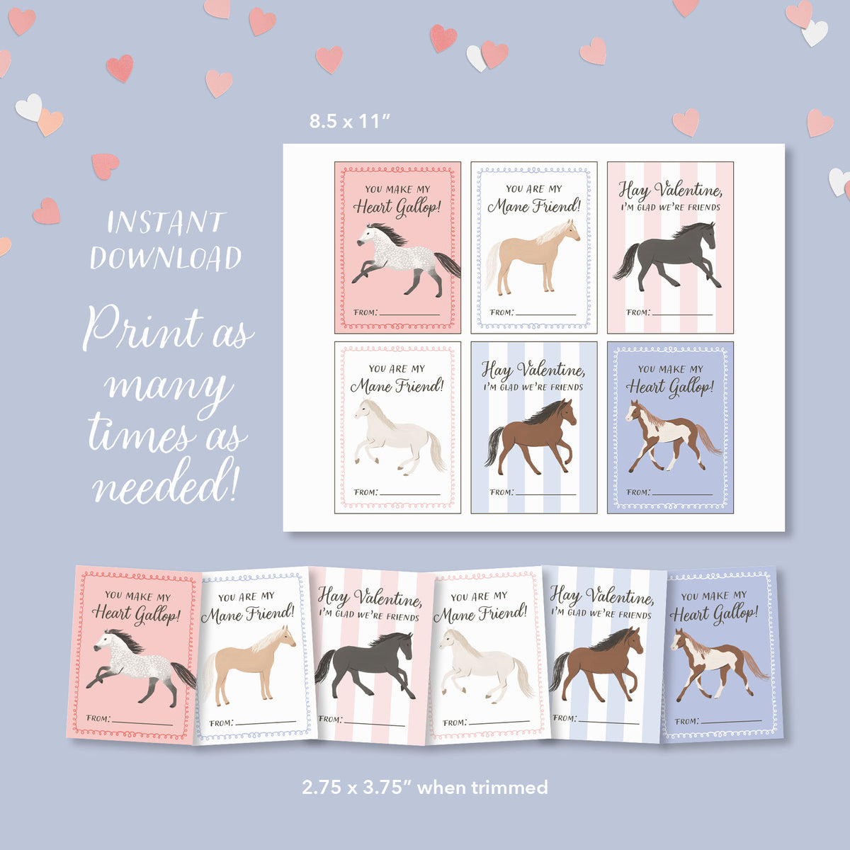 Horse Valentine&#39;s Cards