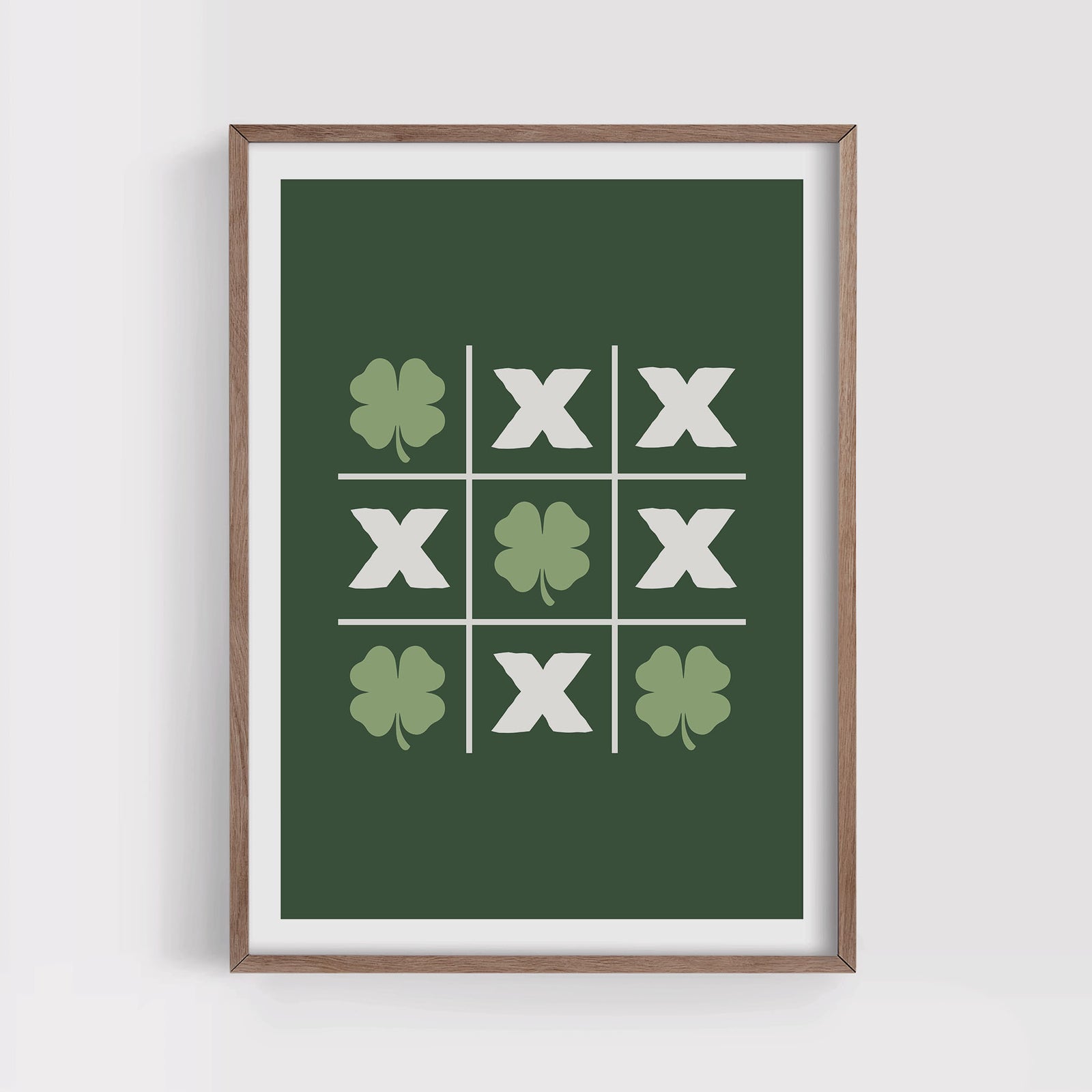 Tic Tac Toe St. Patrick's Day Print