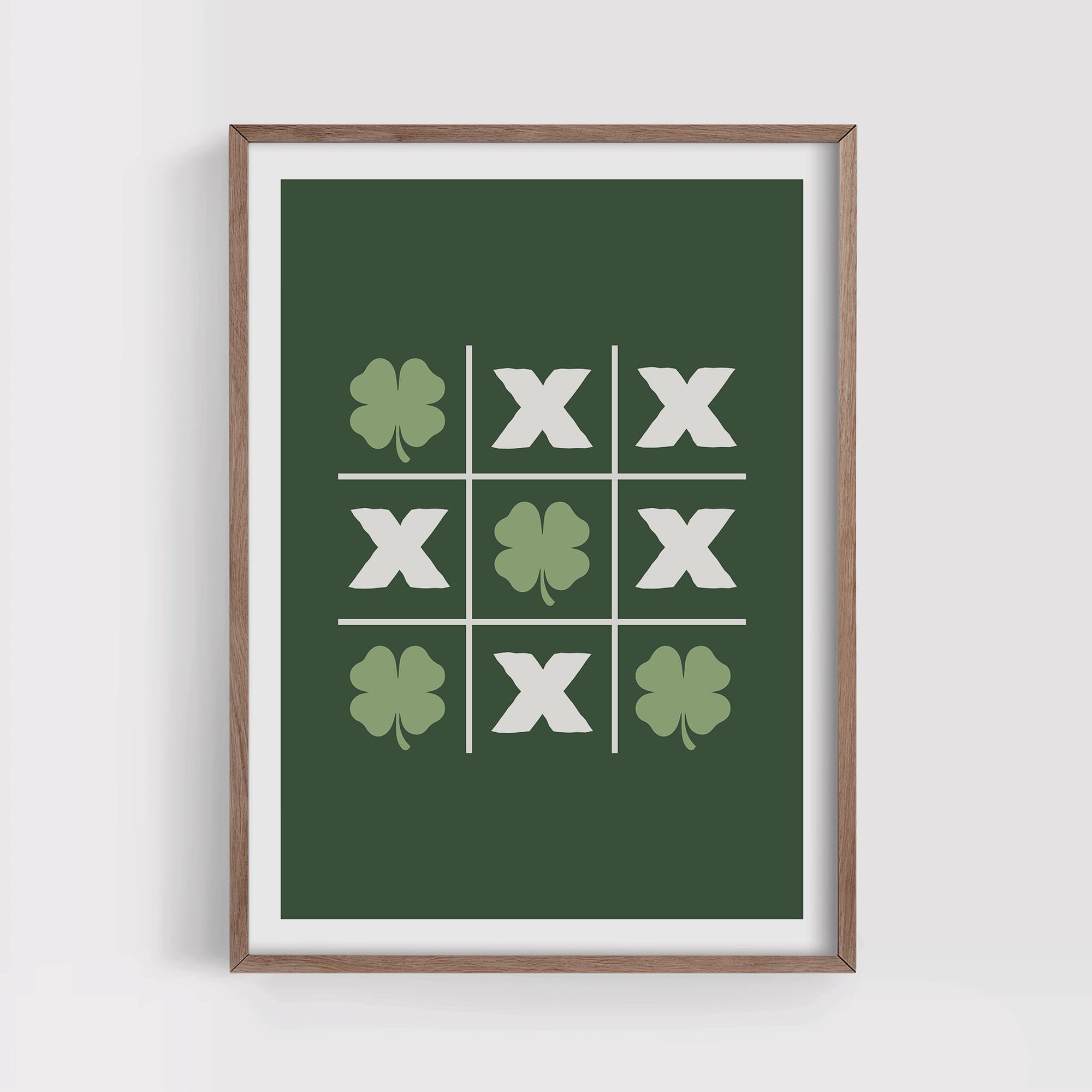 Tic Tac Toe St. Patrick's Day Print