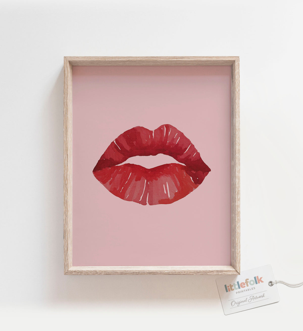 Red Lips Print