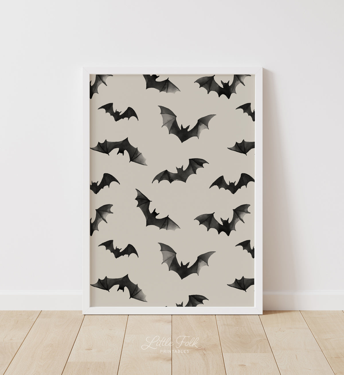 Watercolor Bats Print