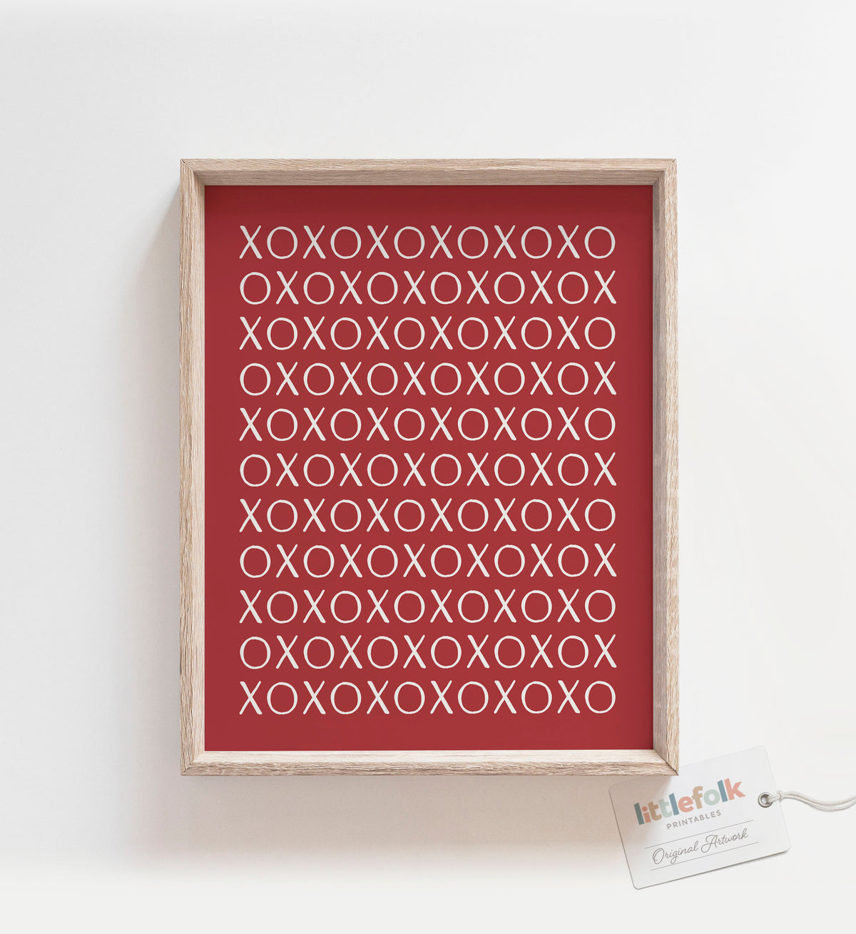 Red XOXO Print