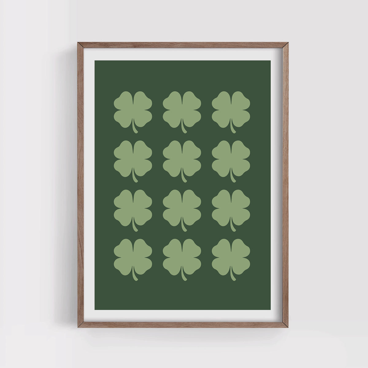 12 Clovers Print