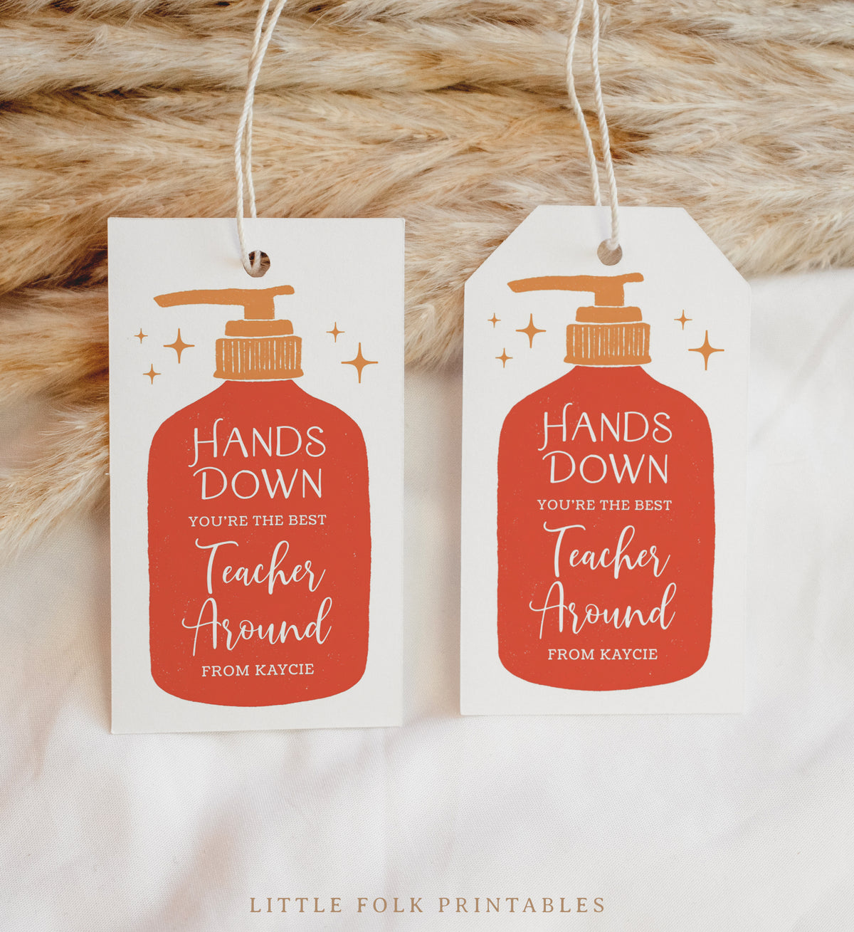 Hands Down Soap Holiday Tag Template