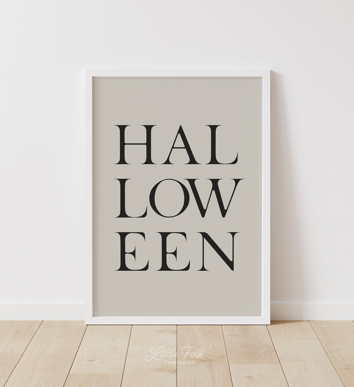 Halloween Typography Print
