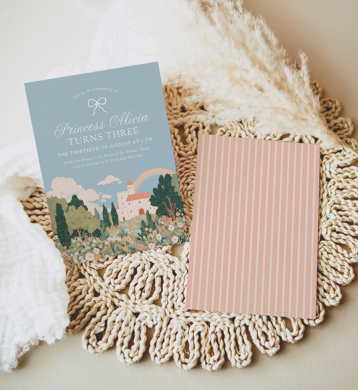 Princess Fairytale Birthday Invitation Template