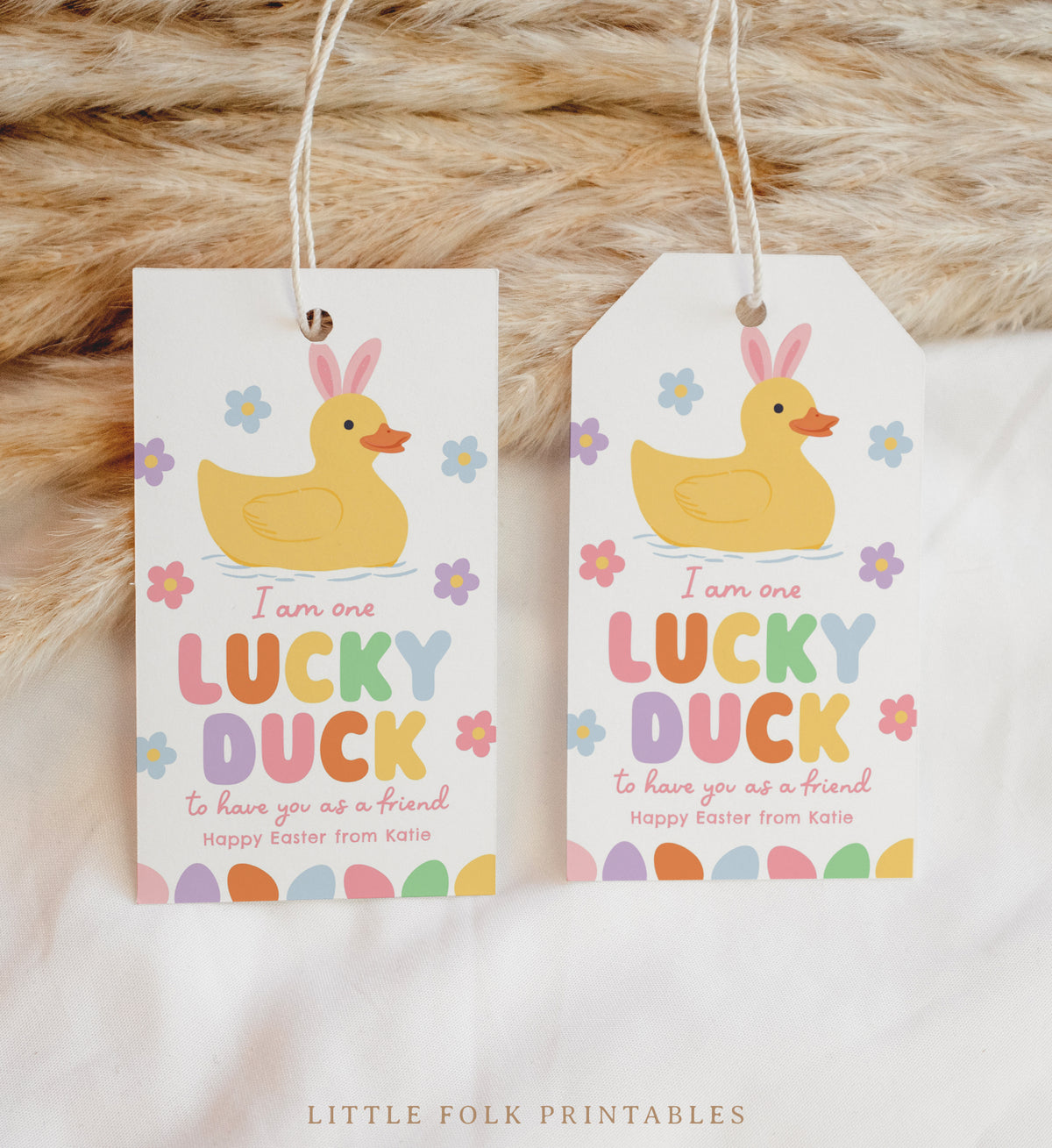 Lucky Duck Easter Tag