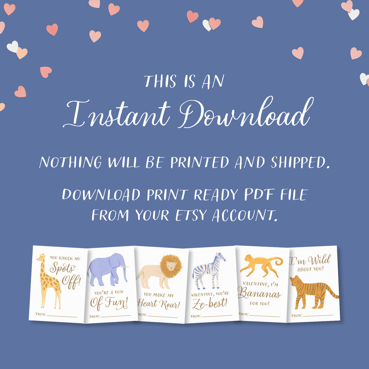 Safari Valentine&#39;s Cards