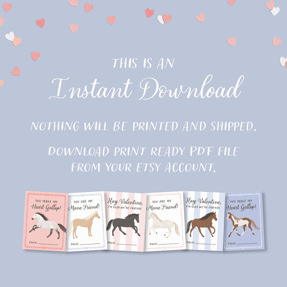 Horse Valentine&#39;s Cards