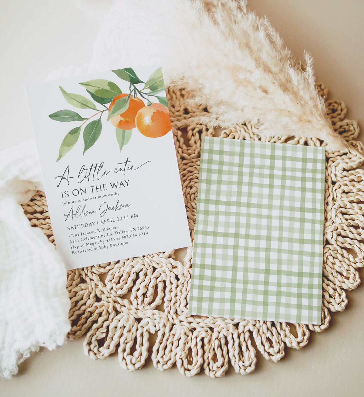 Little Cutie Baby Shower Invitation