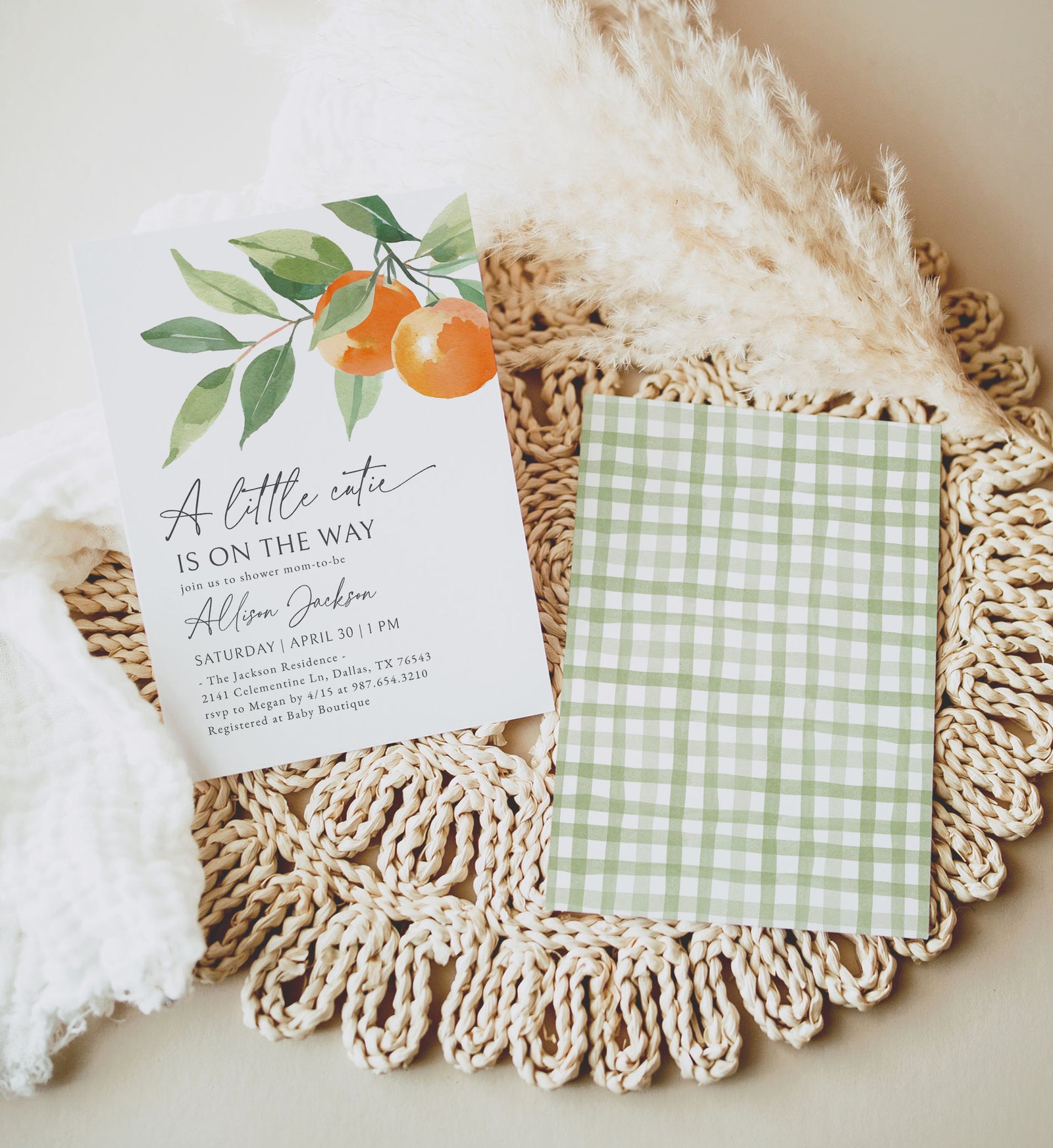 Little Cutie Baby Shower Invitation