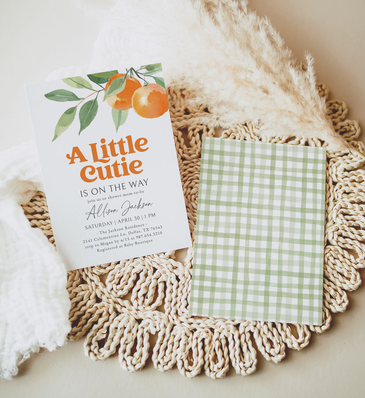 Little Cutie Baby Shower Invitation