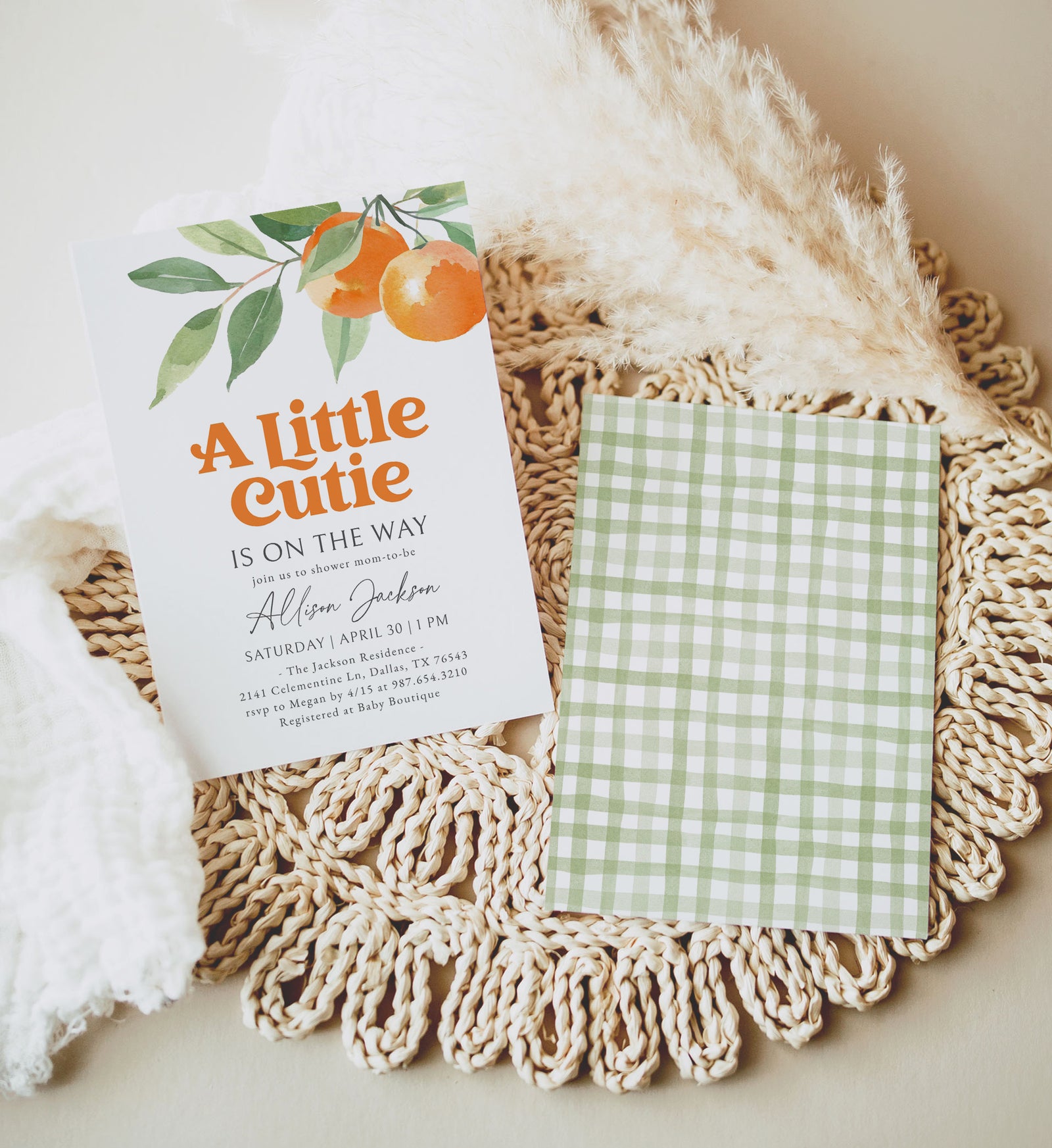 Little Cutie Baby Shower Invitation