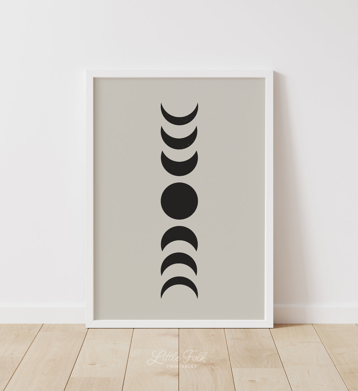 Black Moon Phases Print