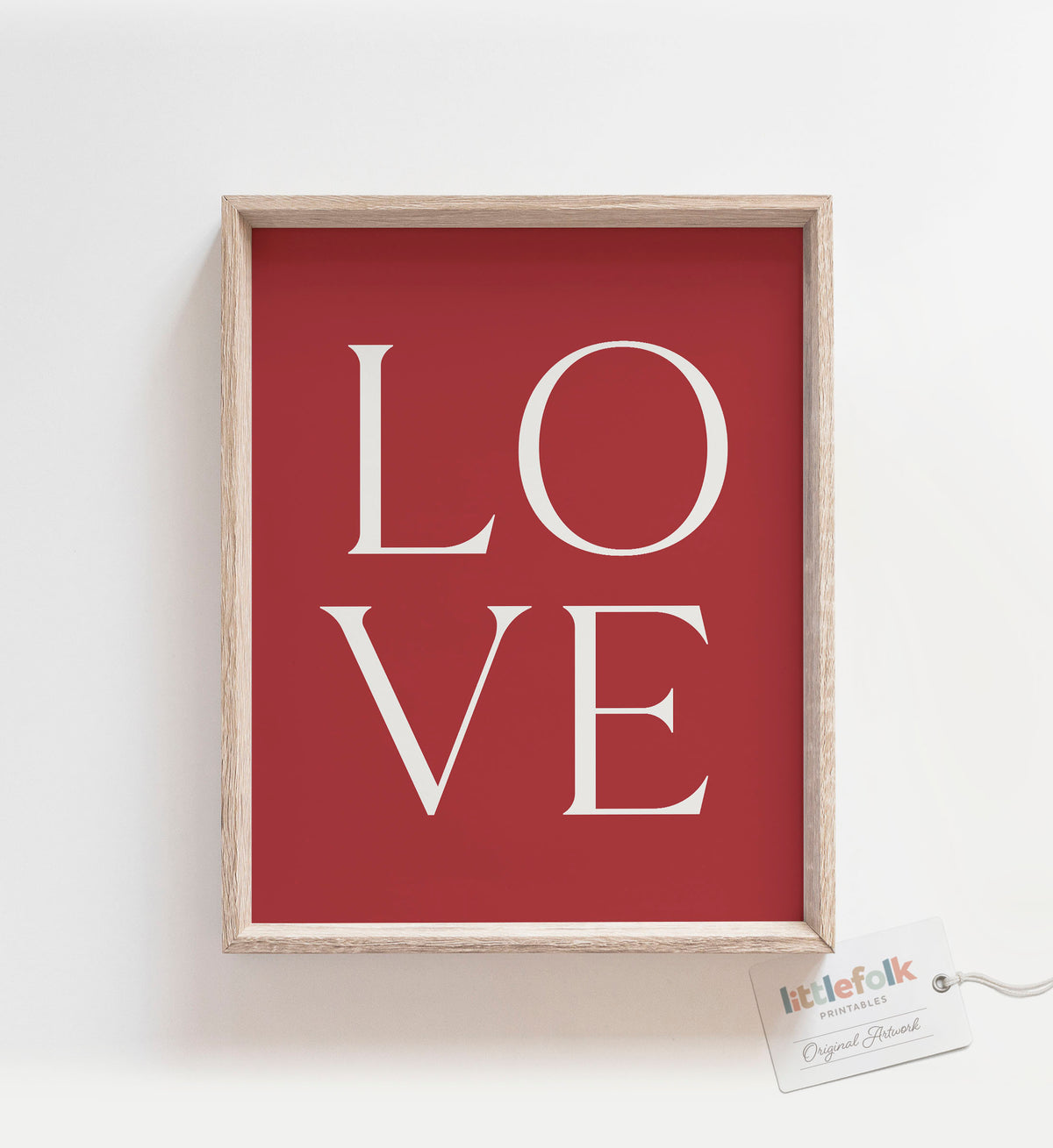 Red LOVE Print