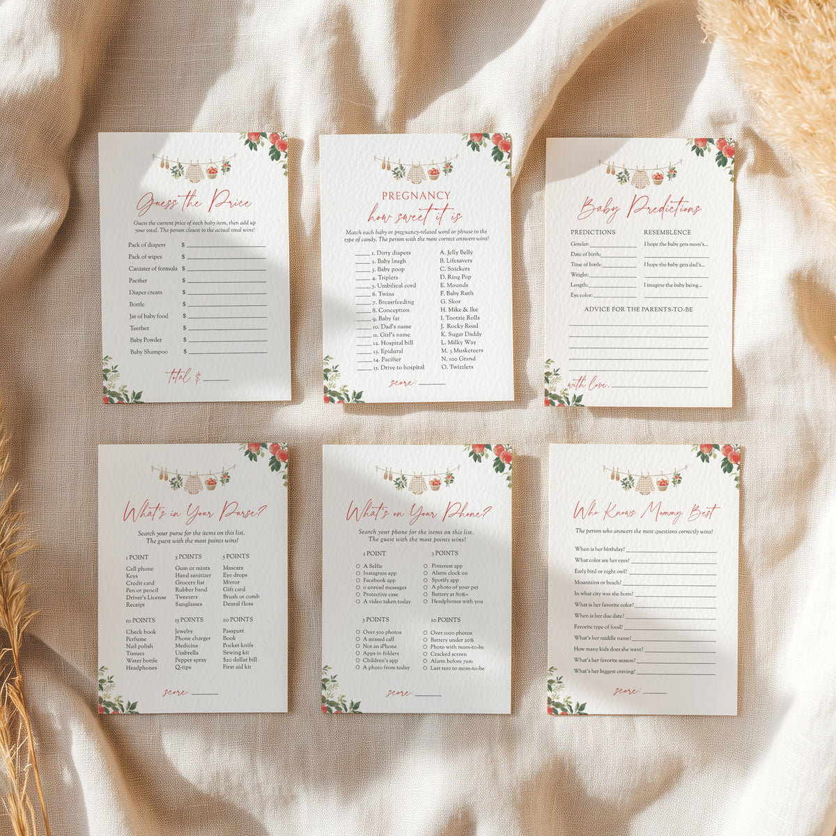 Apple Baby Shower Games