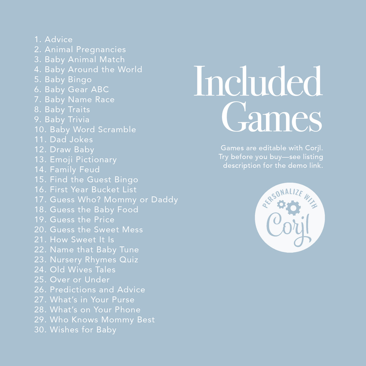 Blue Gingham Teddy Bear Baby Shower Games