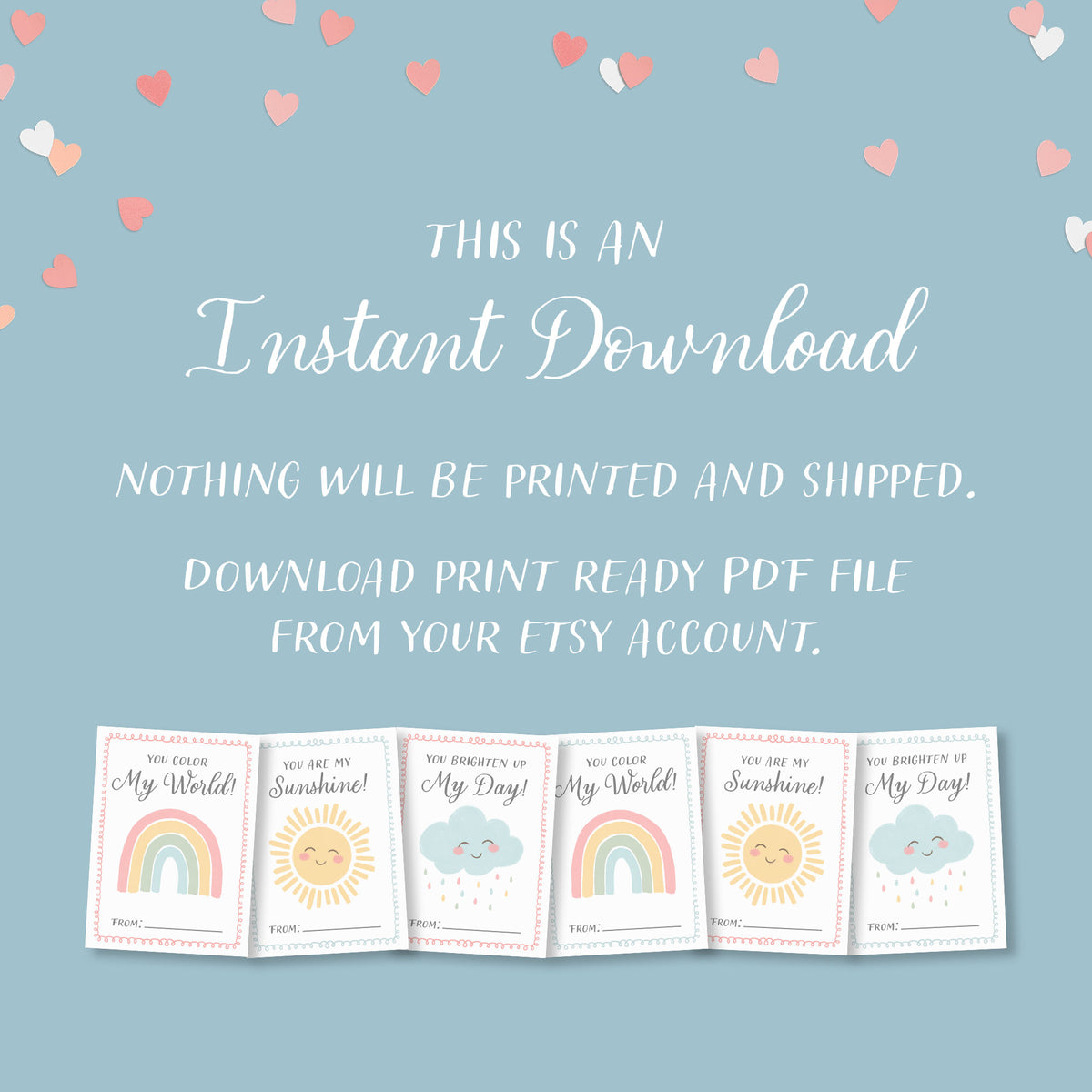 Sunshine Valentine&#39;s Cards