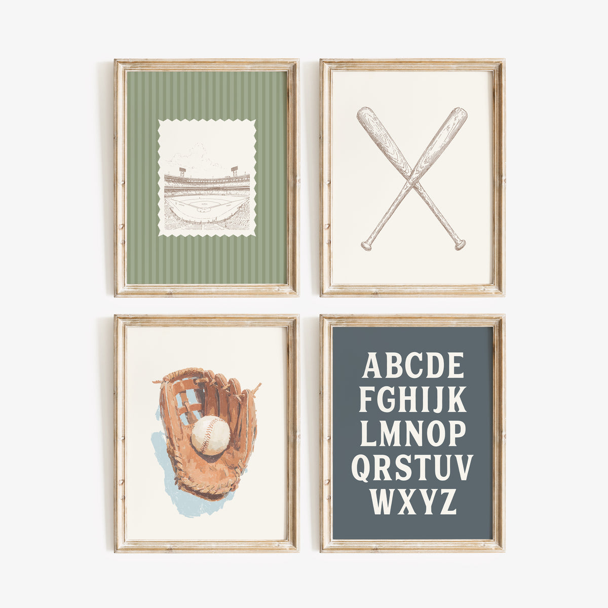 Vintage Baseball Wall Art