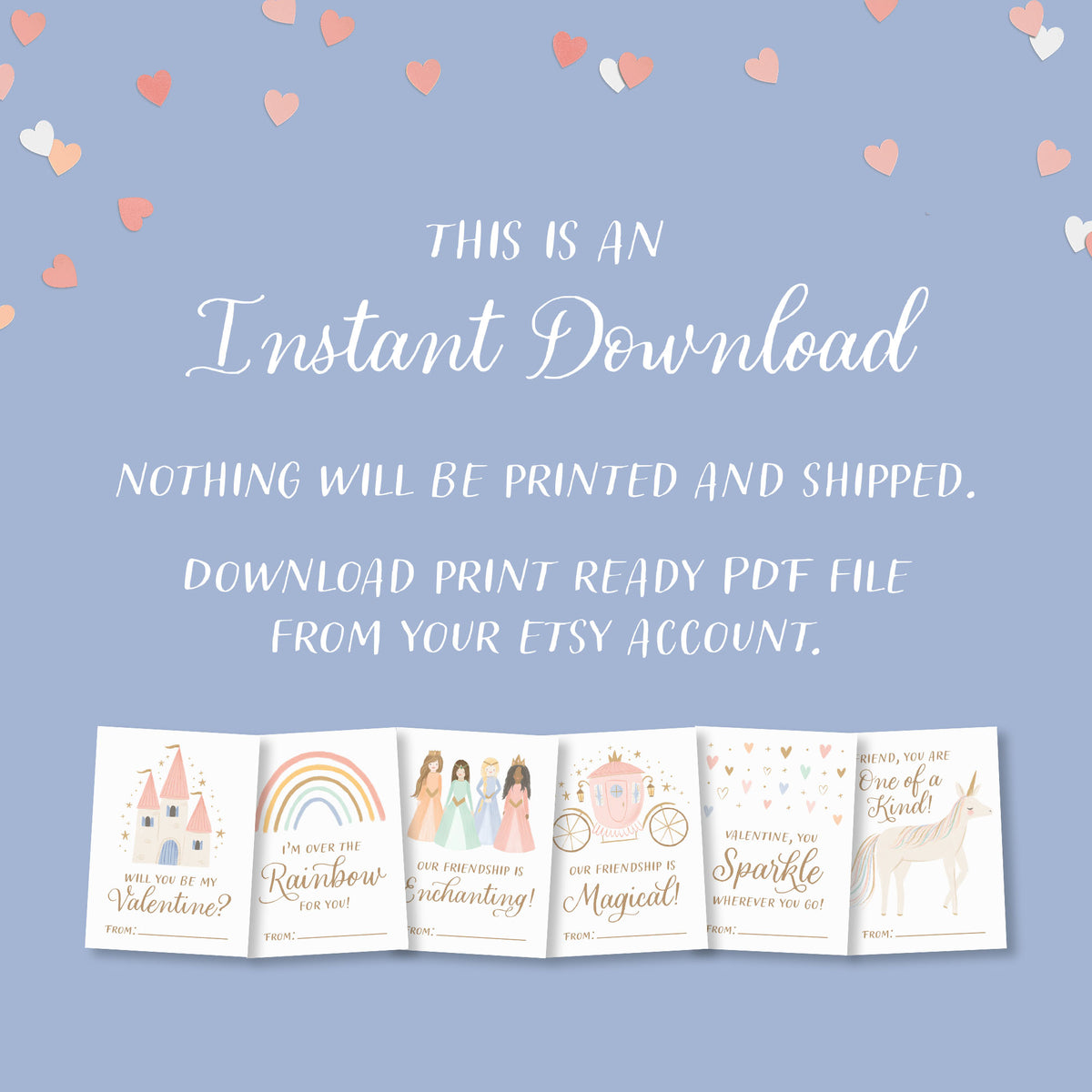 Princess Valentine&#39;s Cards