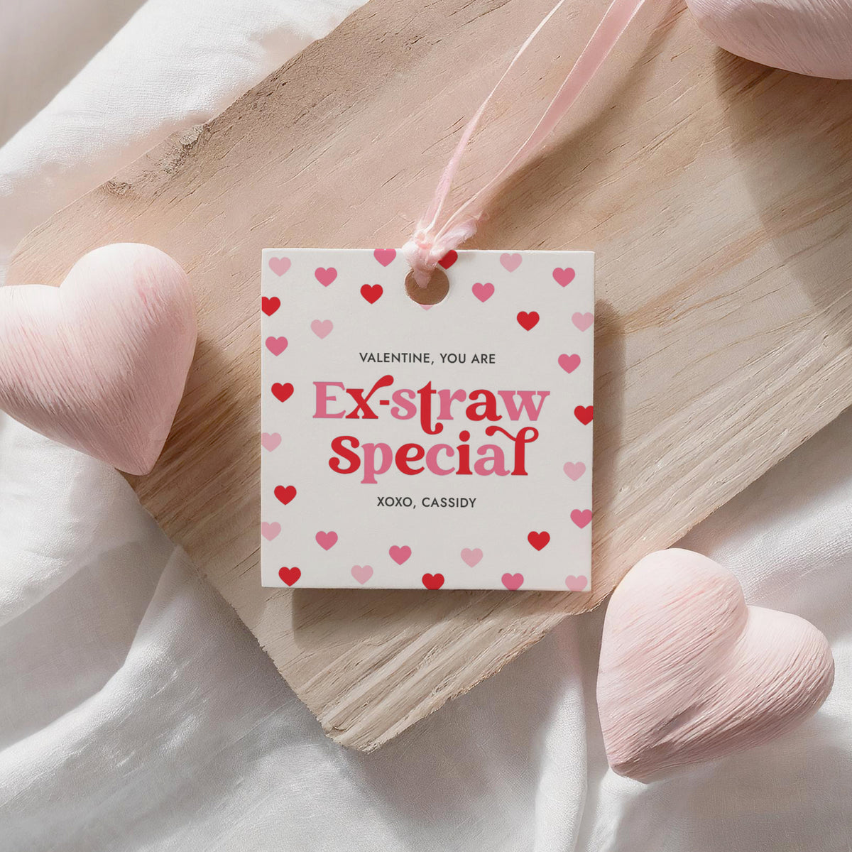 Ex-Straw Special Valentine&#39;s Tag Template