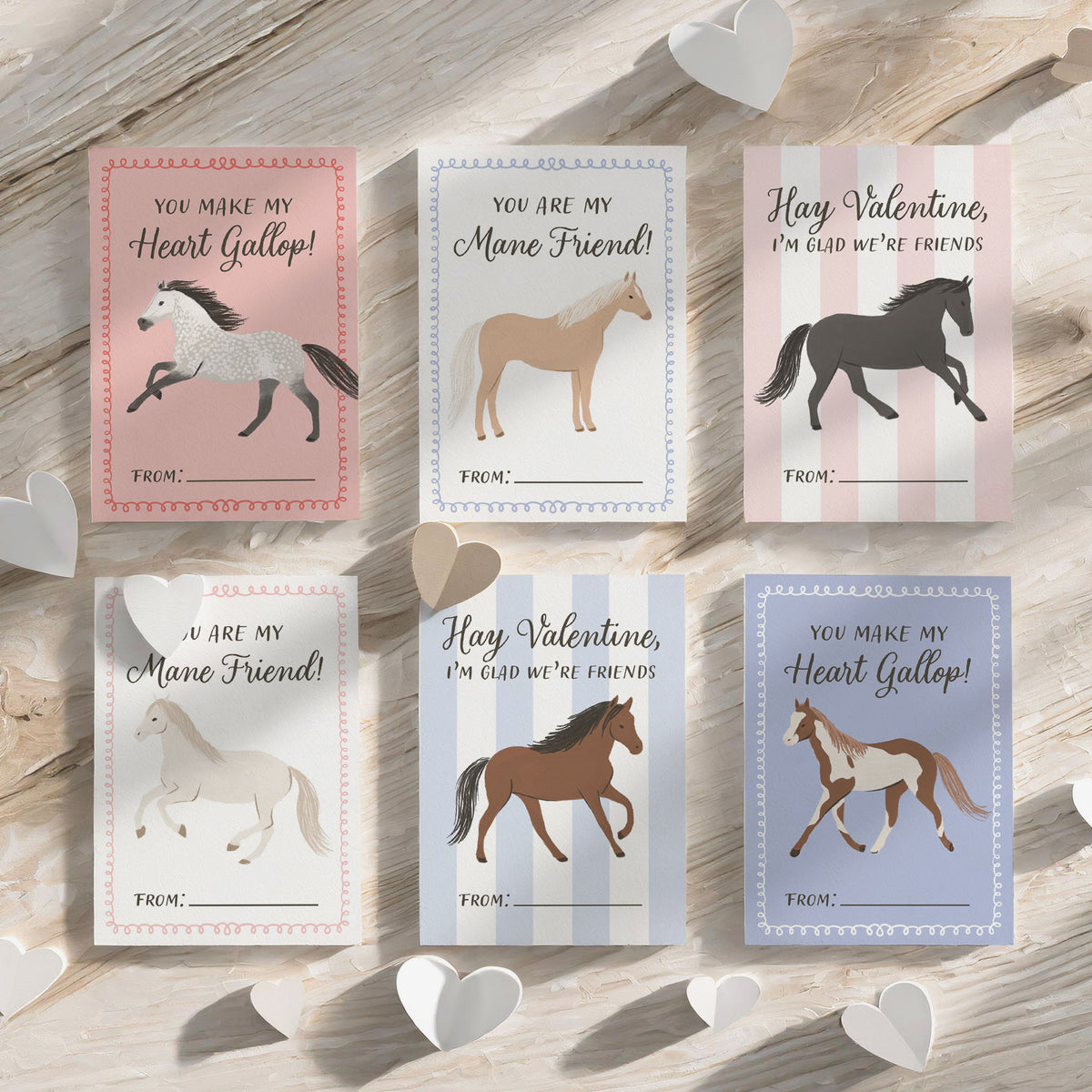 Horse Valentine&#39;s Cards