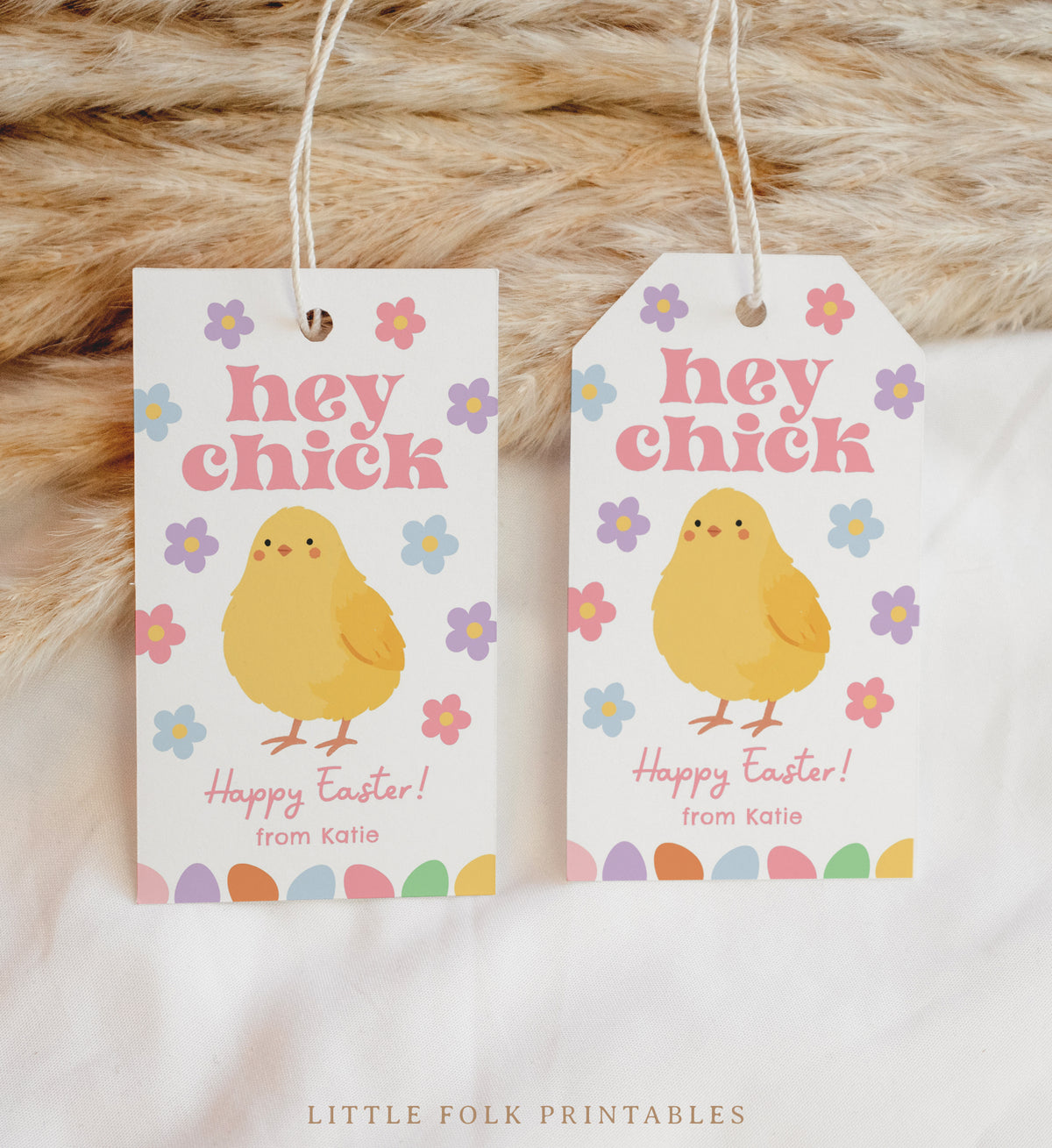 Hey Chick Easter Tag