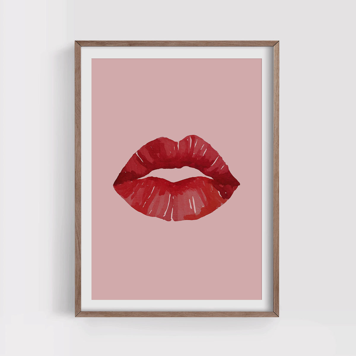 Red Lips Print