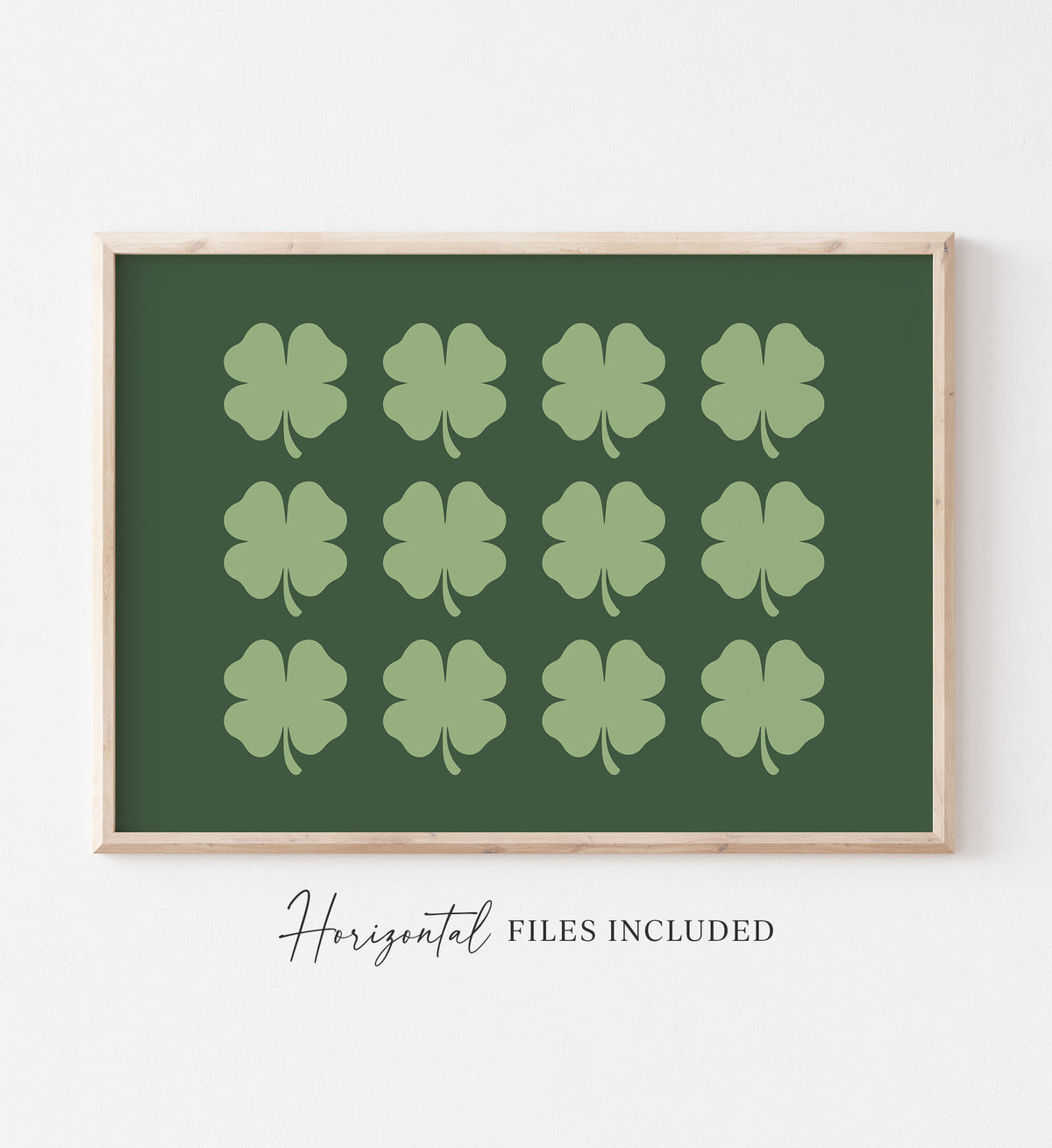 12 Clovers Print
