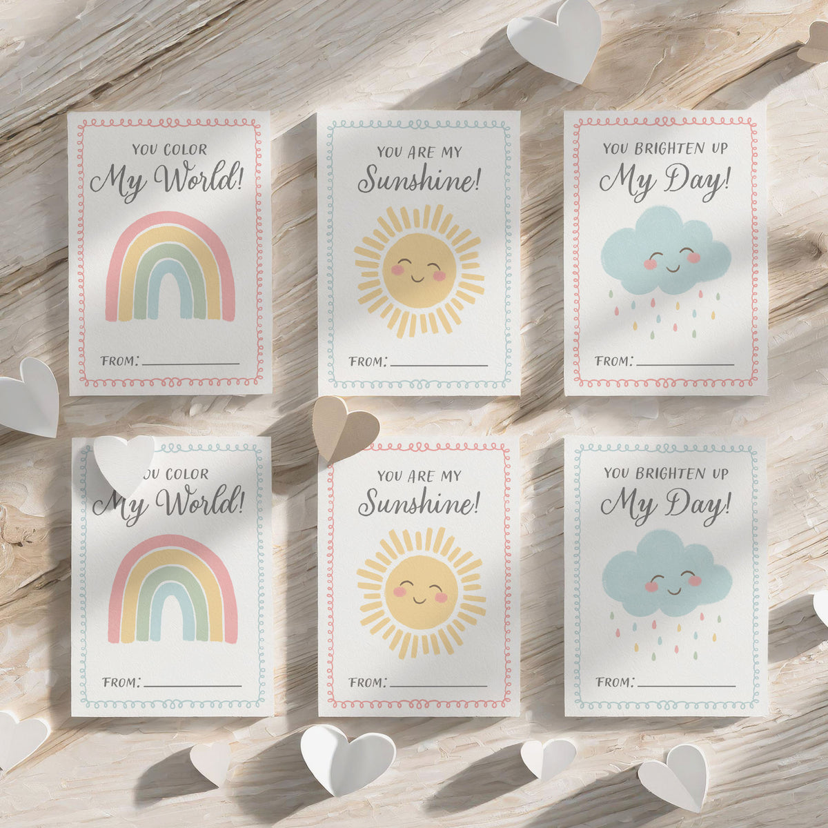 Sunshine Valentine&#39;s Cards