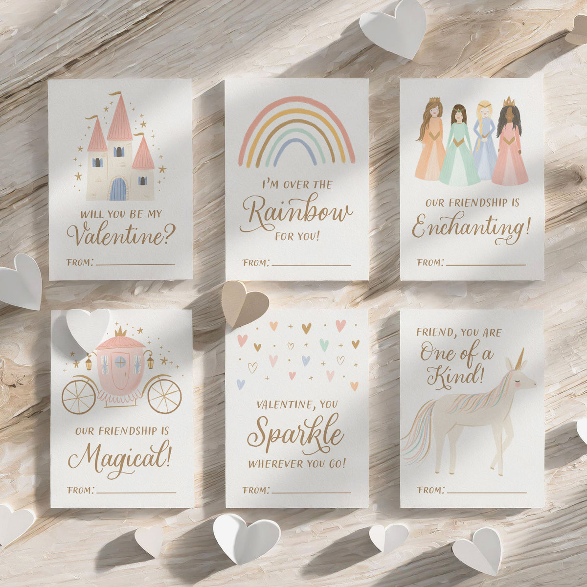 Princess Valentine&#39;s Cards