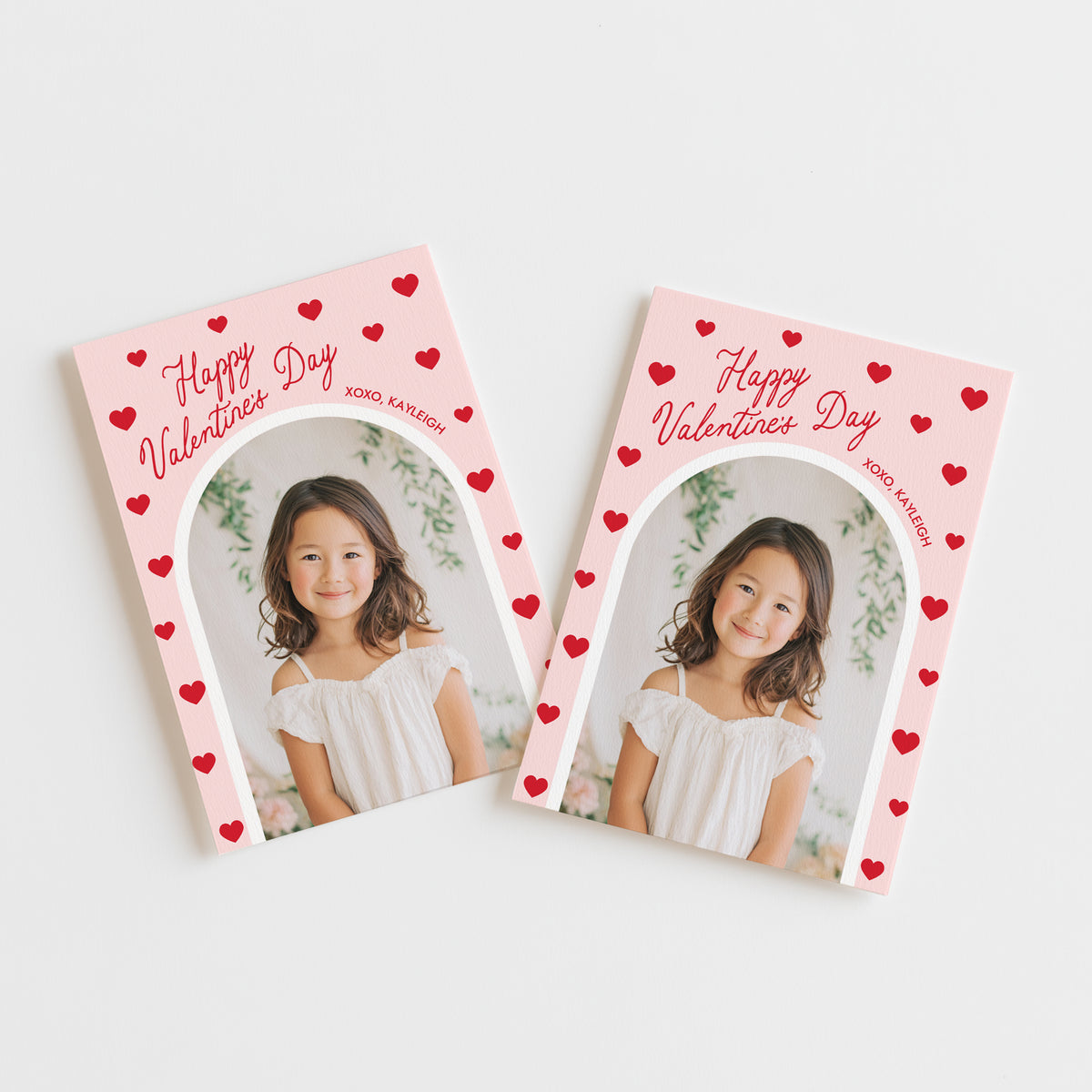 Photo Arch Valentine's Card Template
