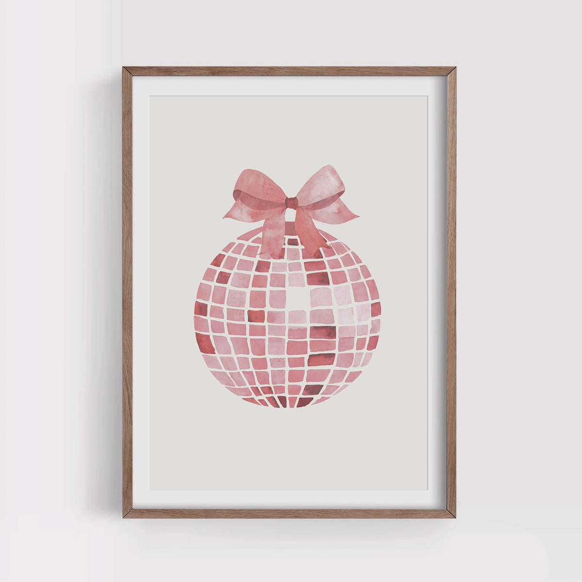 Watercolor Disco Ball Print