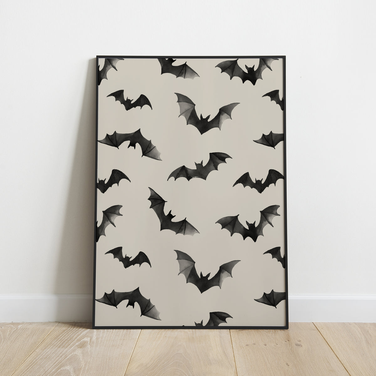 Watercolor Bats Print