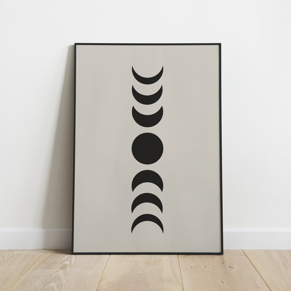 Black Moon Phases Print