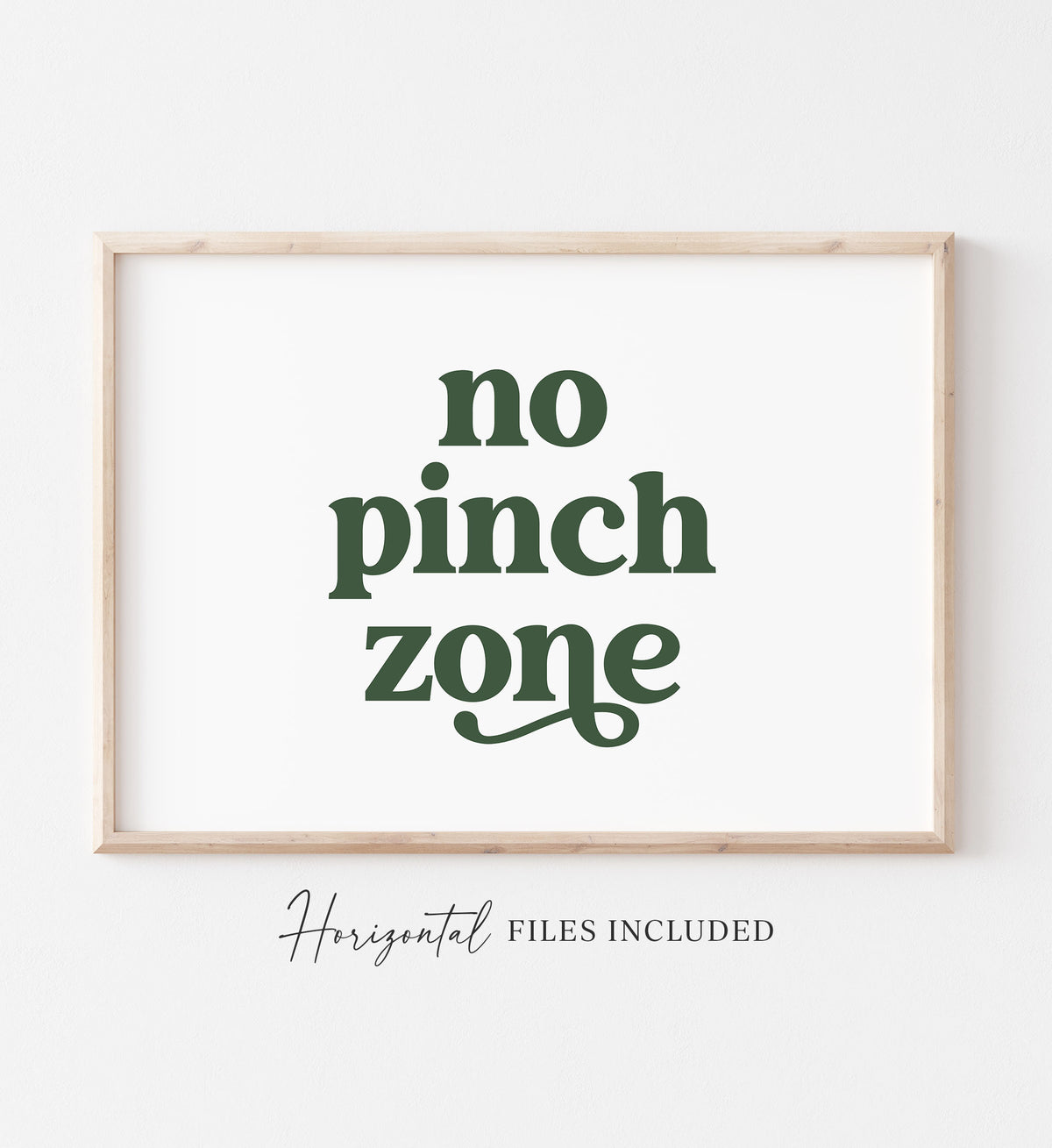No Pinch Zone Print