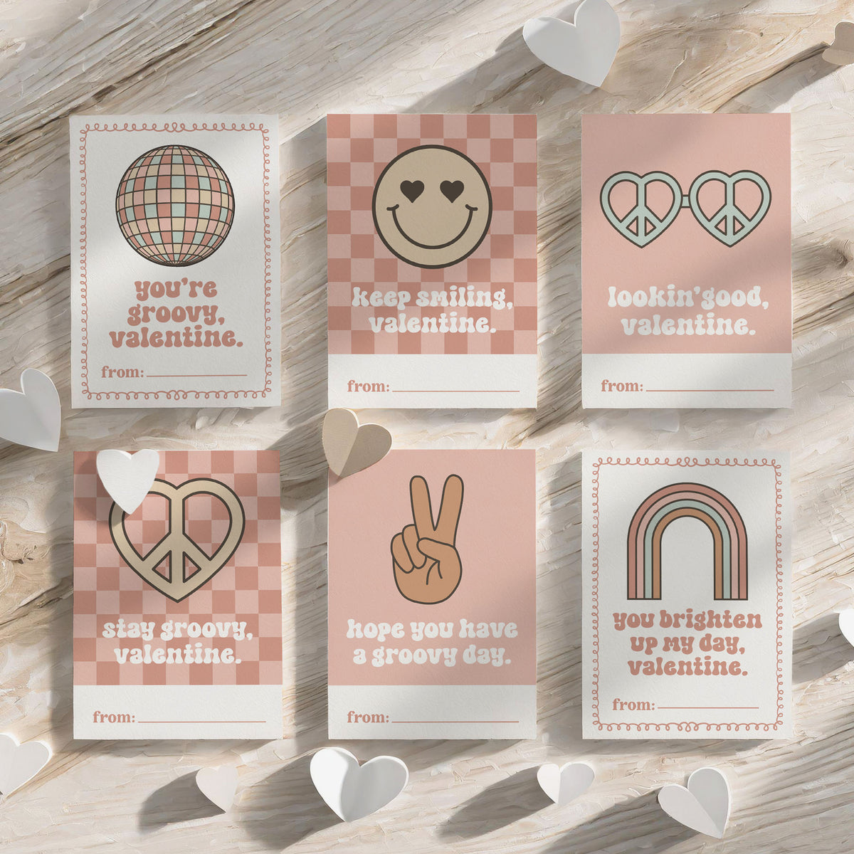 Groovy Valentine&#39;s Cards