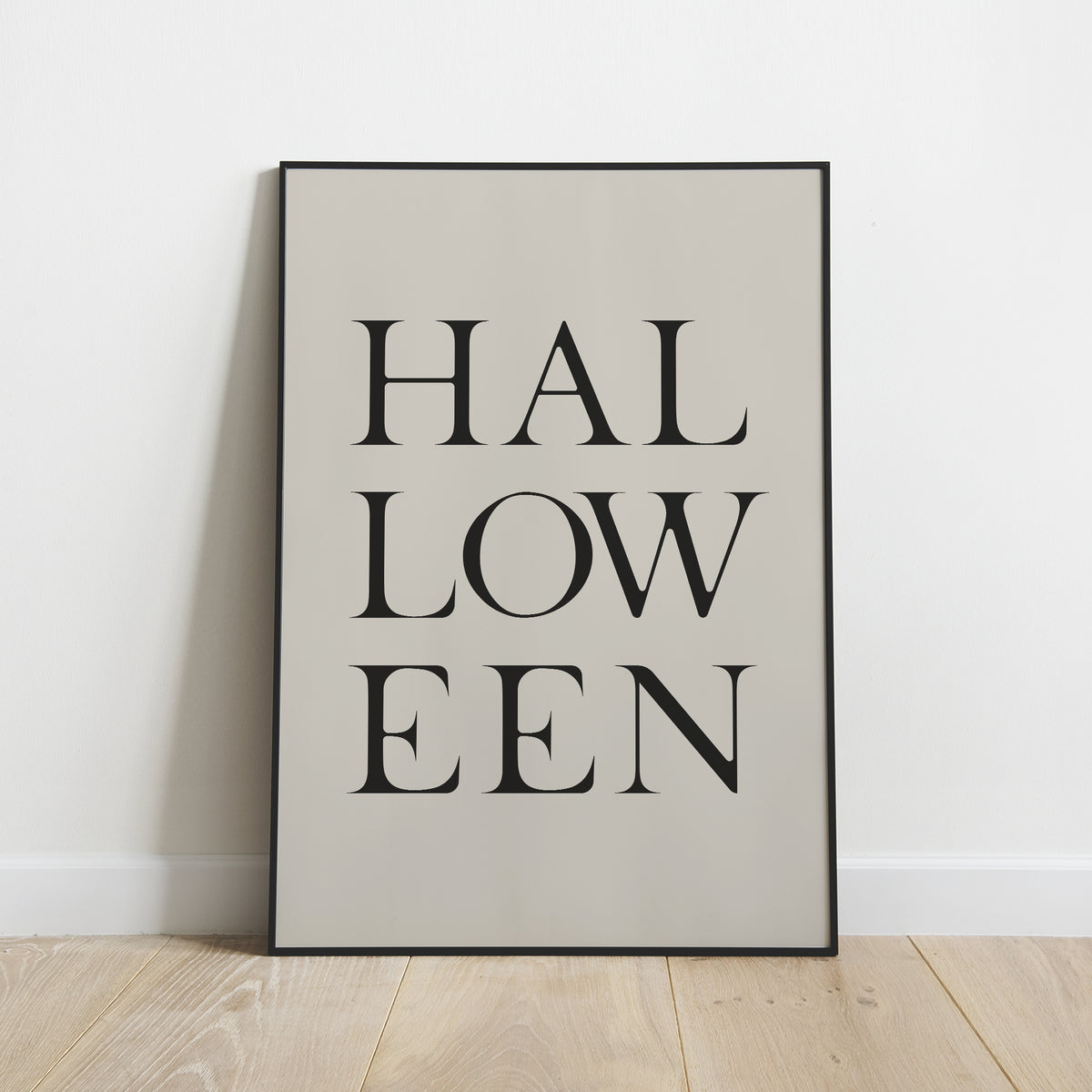 Halloween Typography Print