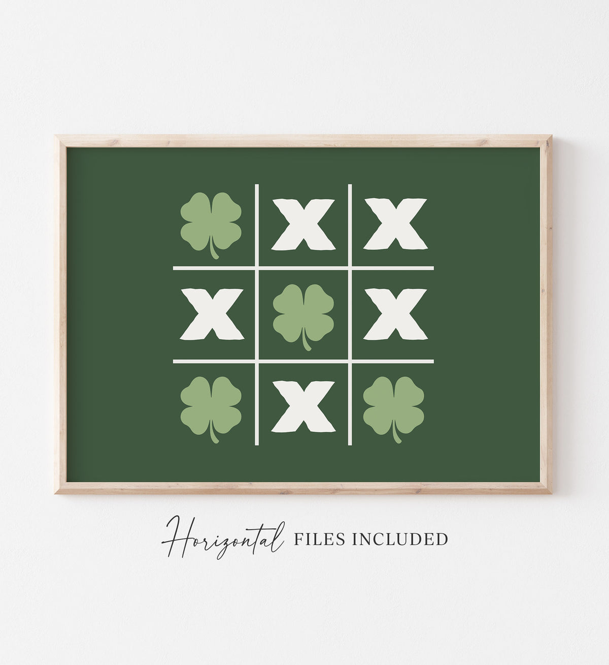 Tic Tac Toe St. Patrick&#39;s Day Print