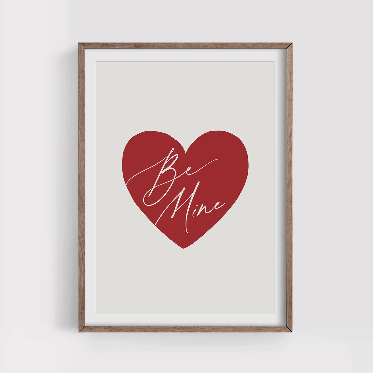Be Mine Heart Print