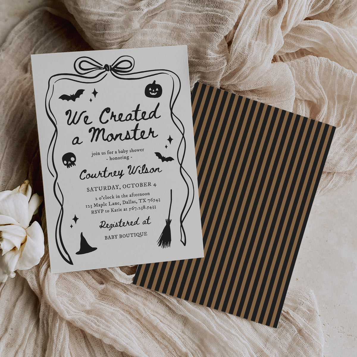 We Created a Monster Baby Shower Invitation