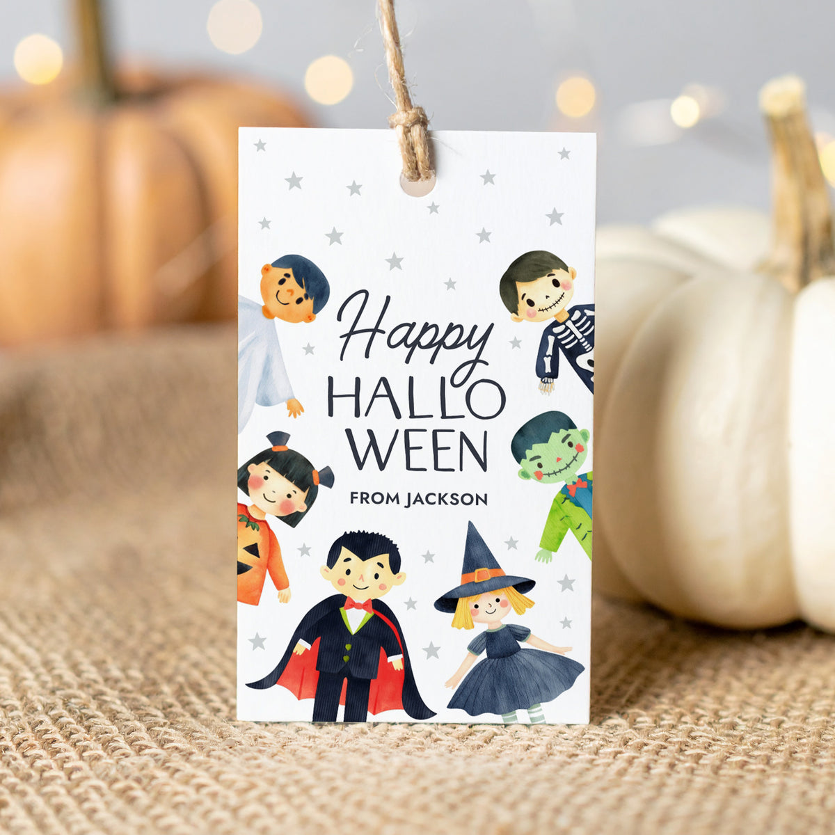 Halloween Tag Template (Costumes)
