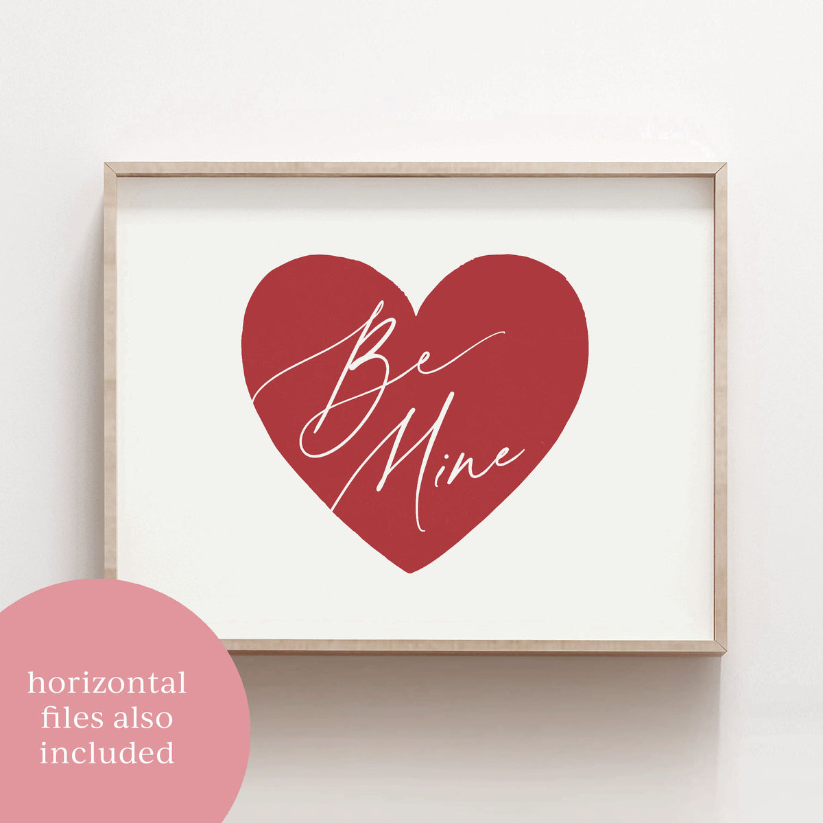 Be Mine Heart Print