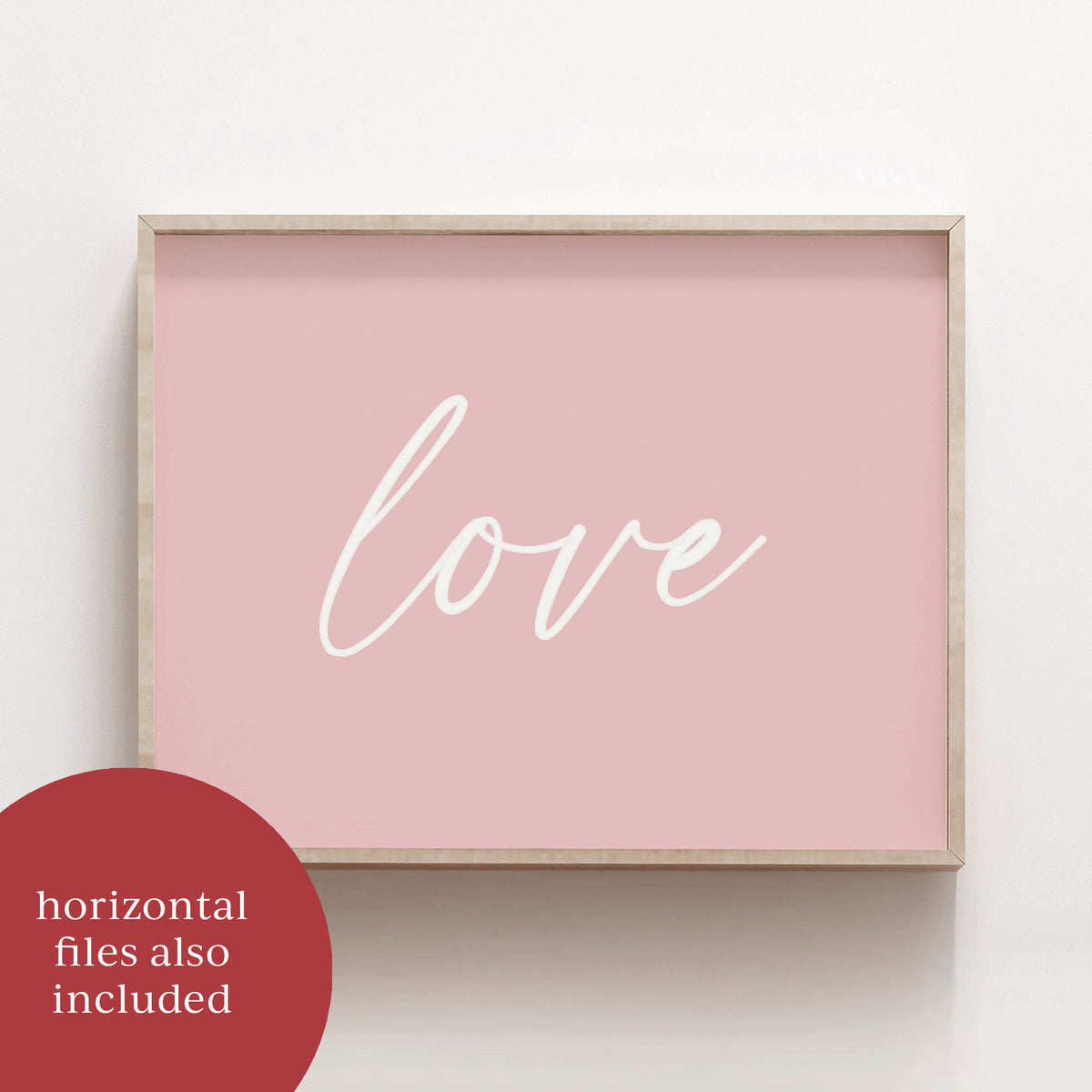 Pink Love Print
