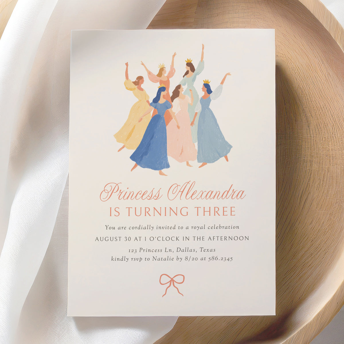 Dancing Princesses Birthday Invitation Template