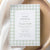 Editable Sage Green Gingham Baby Shower Invitation Template