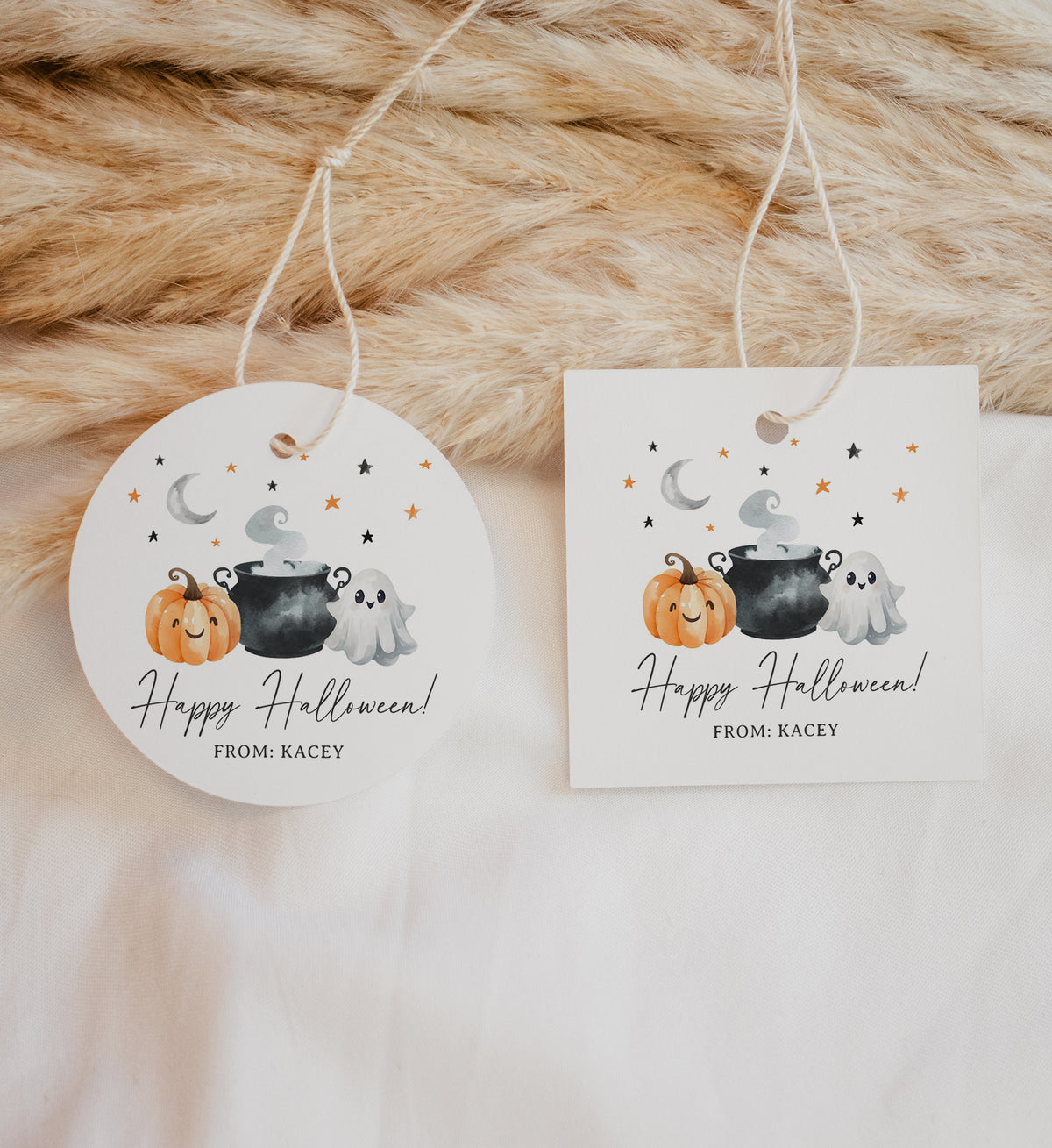 Halloween Tag Template (Cauldron)