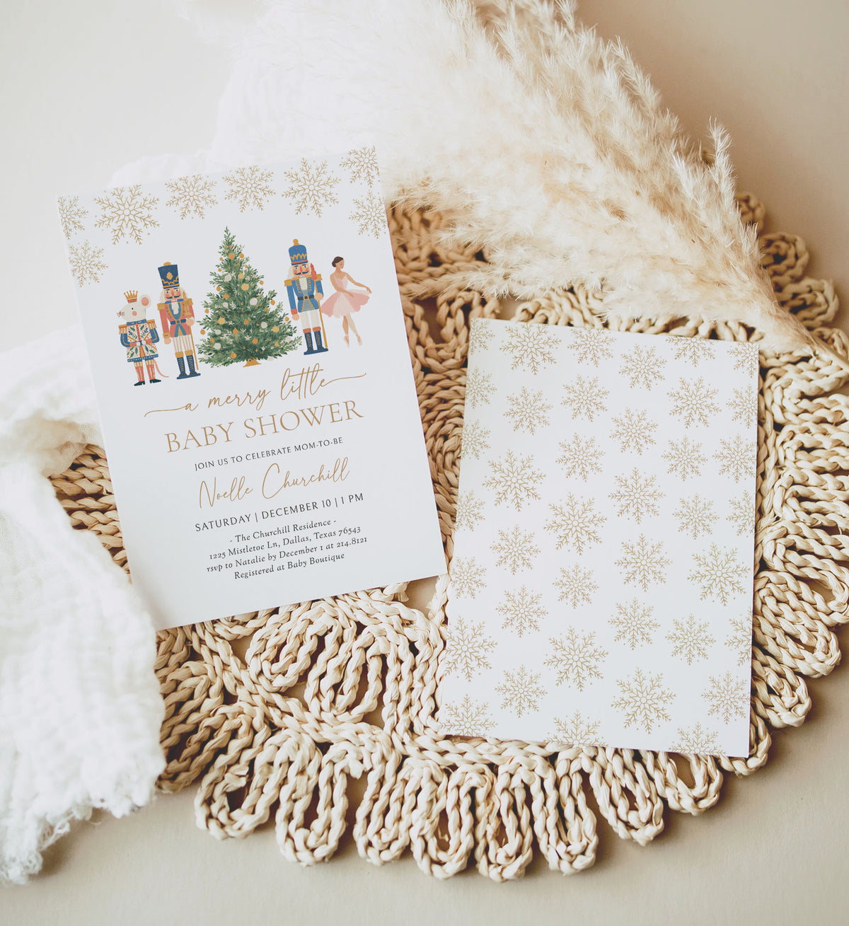 Nutcracker Baby Shower Invitation