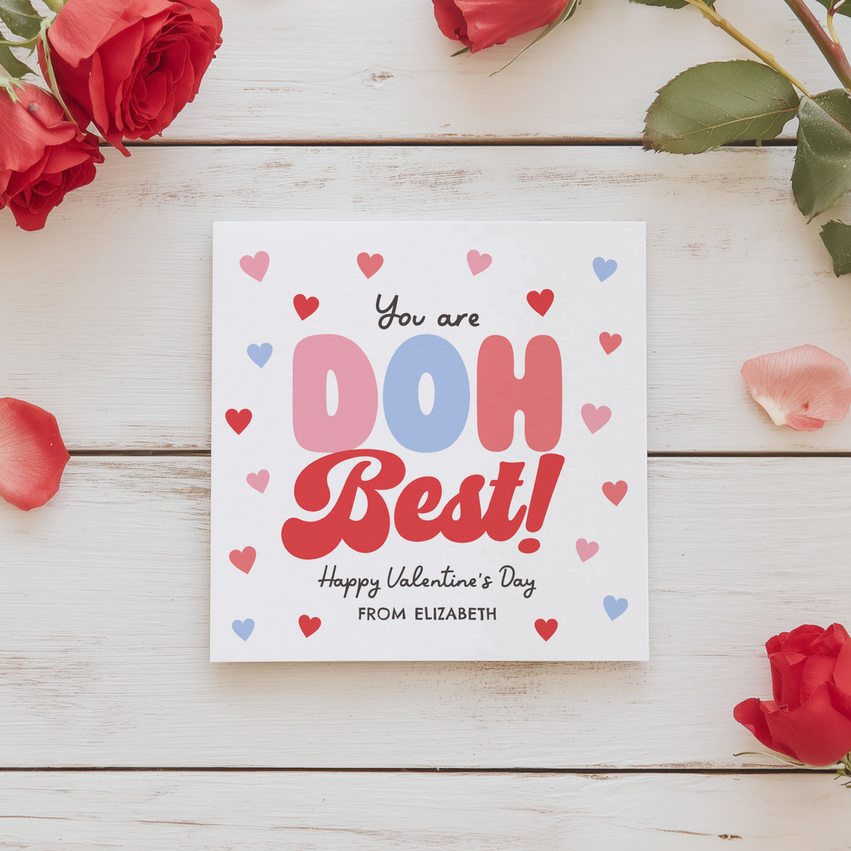 You Are Doh Best Valentine's Tag Template